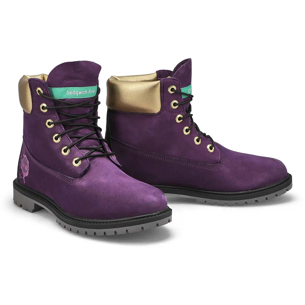 Women's Heritage 6" Waterproof Boot - Dark Purple