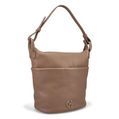 Women's Essential Soft Bucket Bag - Irish Coffee