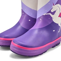 Infants' Unicorn Waterproof Rain Boot - Purple