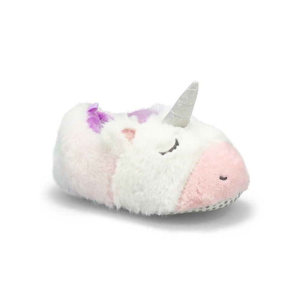 Girls' Unicorn Slipper Bootie - Rainbow