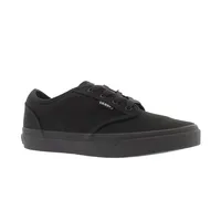 Boys' Atwood  Canvas Lace Up Sneaker - Black