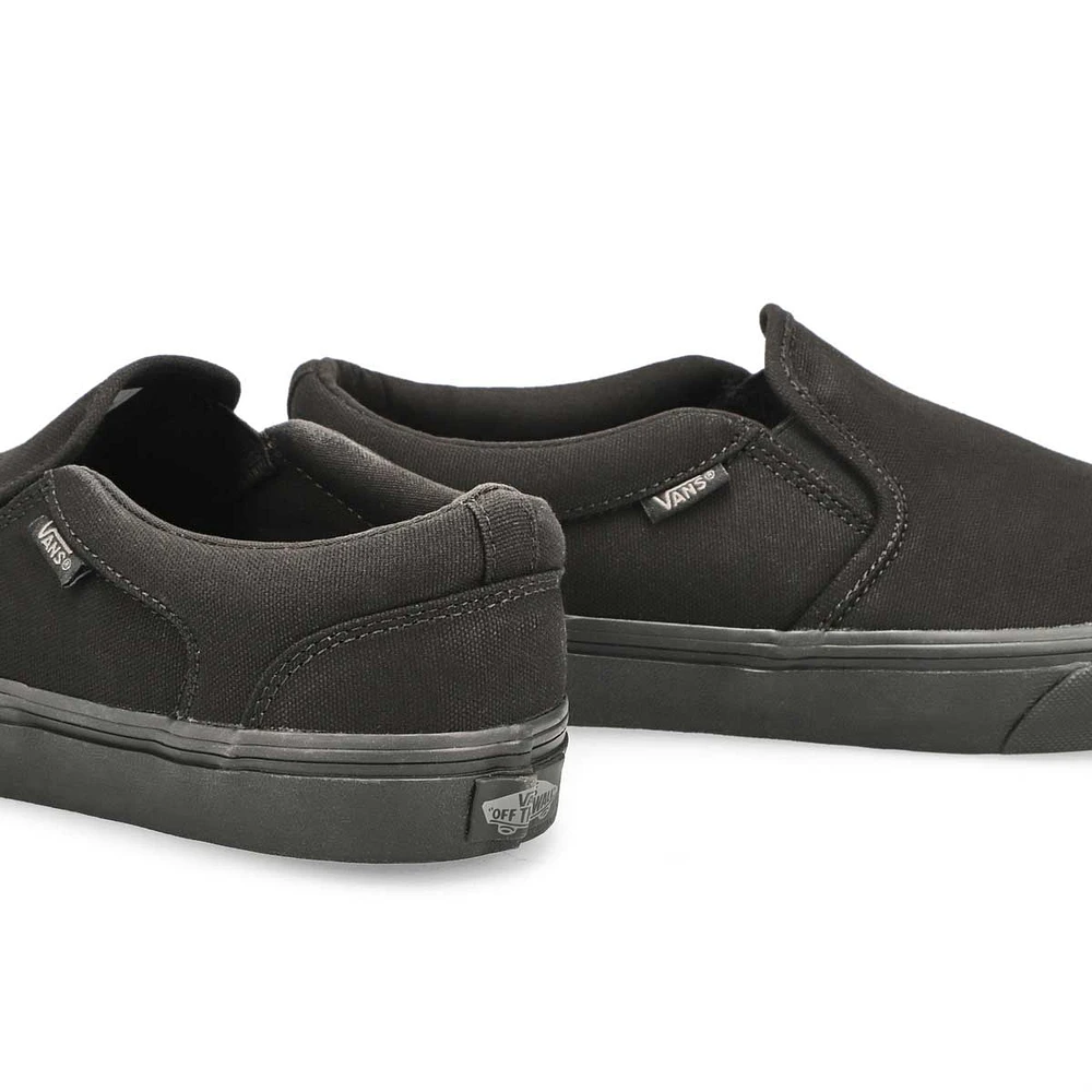 Men's Asher-Checker Slip On Sneaker - Black/Natura