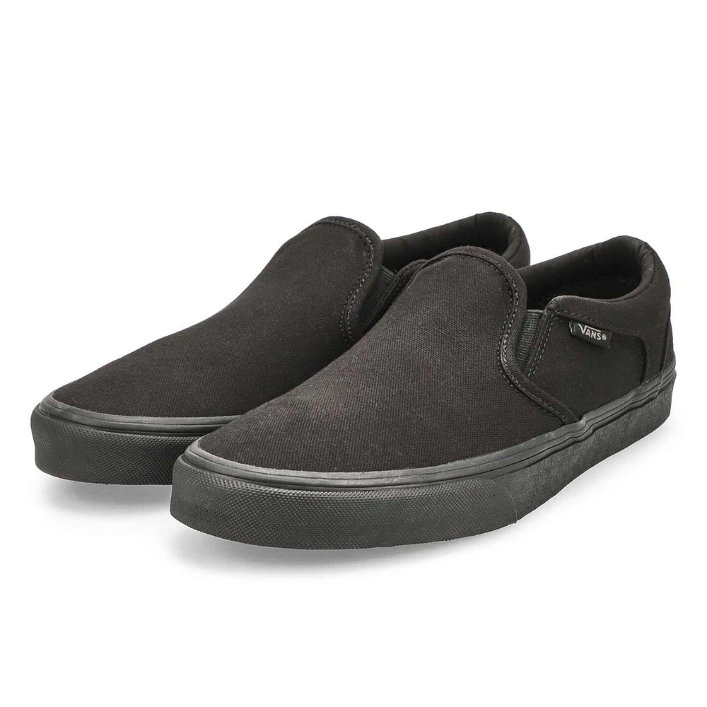 Men's Asher-Checker Slip On Sneaker - Black/Natura