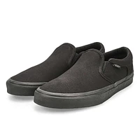 Men's Asher-Checker Slip On Sneaker - Black/Natura