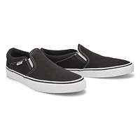 Men's Asher-Checker Slip On Sneaker - Black/Natura