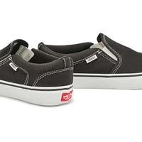 Men's Asher-Checker Slip On Sneaker - Black/Natura