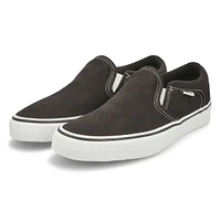 Men's Asher-Checker Slip On Sneaker - Black/Natura