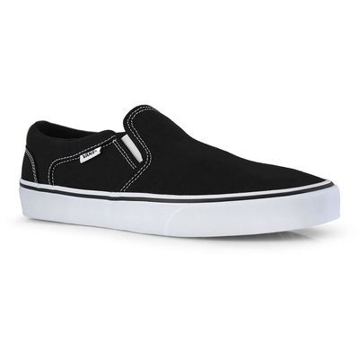 Men's Asher-Checker Slip On Sneaker - Black/Natura