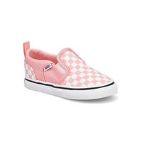 Infants' Asher V Checker Slip On Sneaker - Pink/Wh