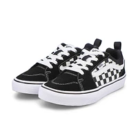 Boys' Filmore Checker Lace Up Sneaker - Black/Whit