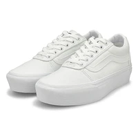 Women's Ward Platform Lace Up Sneaker - White/Whit