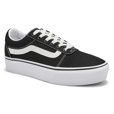 Women's Ward Platform Lace Up Sneaker - White/Whit