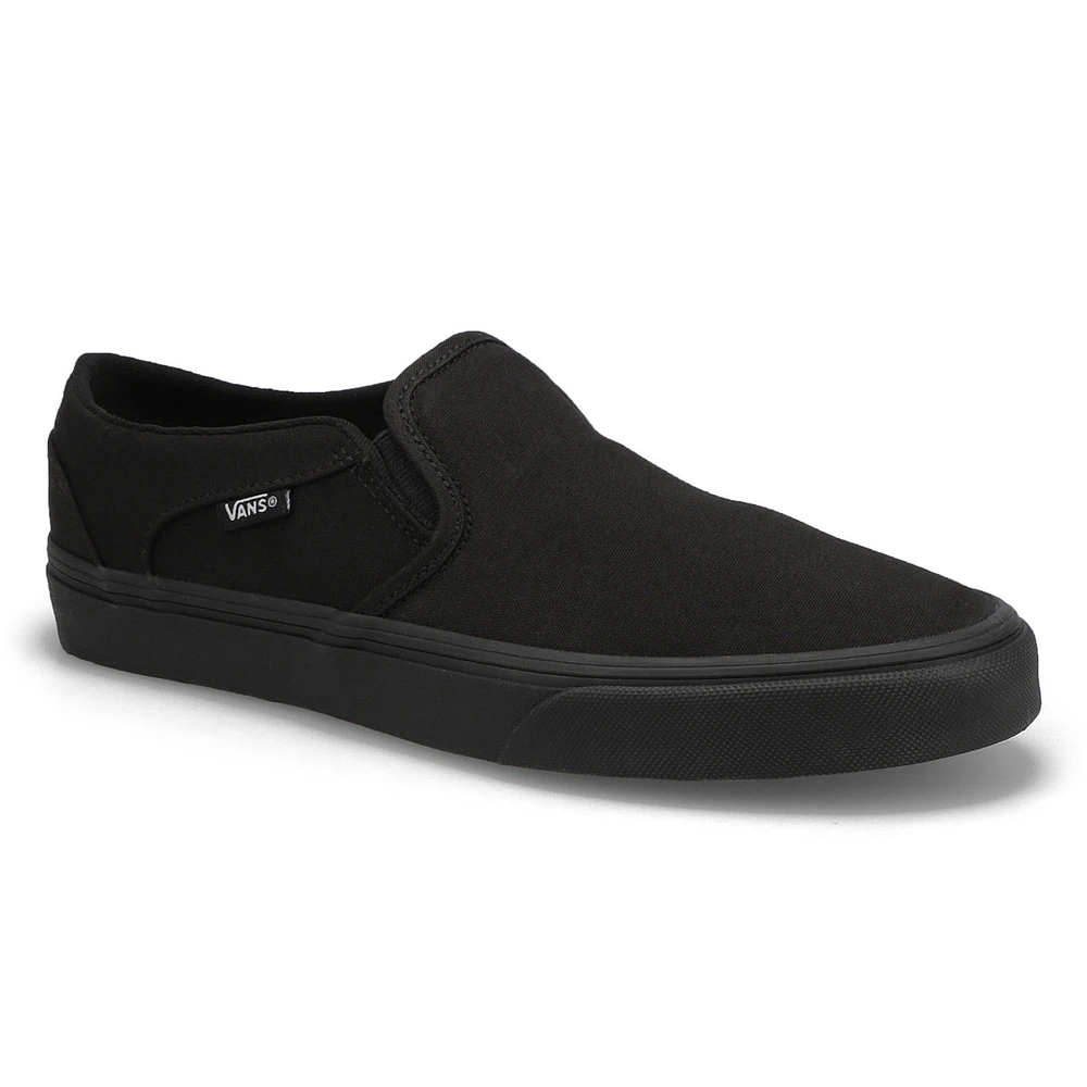 Women's Asher Checker Slip On Sneaker - Black/Whit