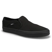 Women's Asher Checker Slip On Sneaker - Black/Whit
