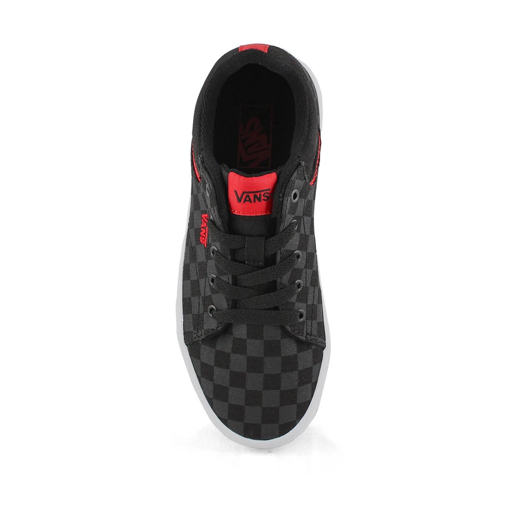 Kids' Seldan Lace Up Sneaker - Black/White