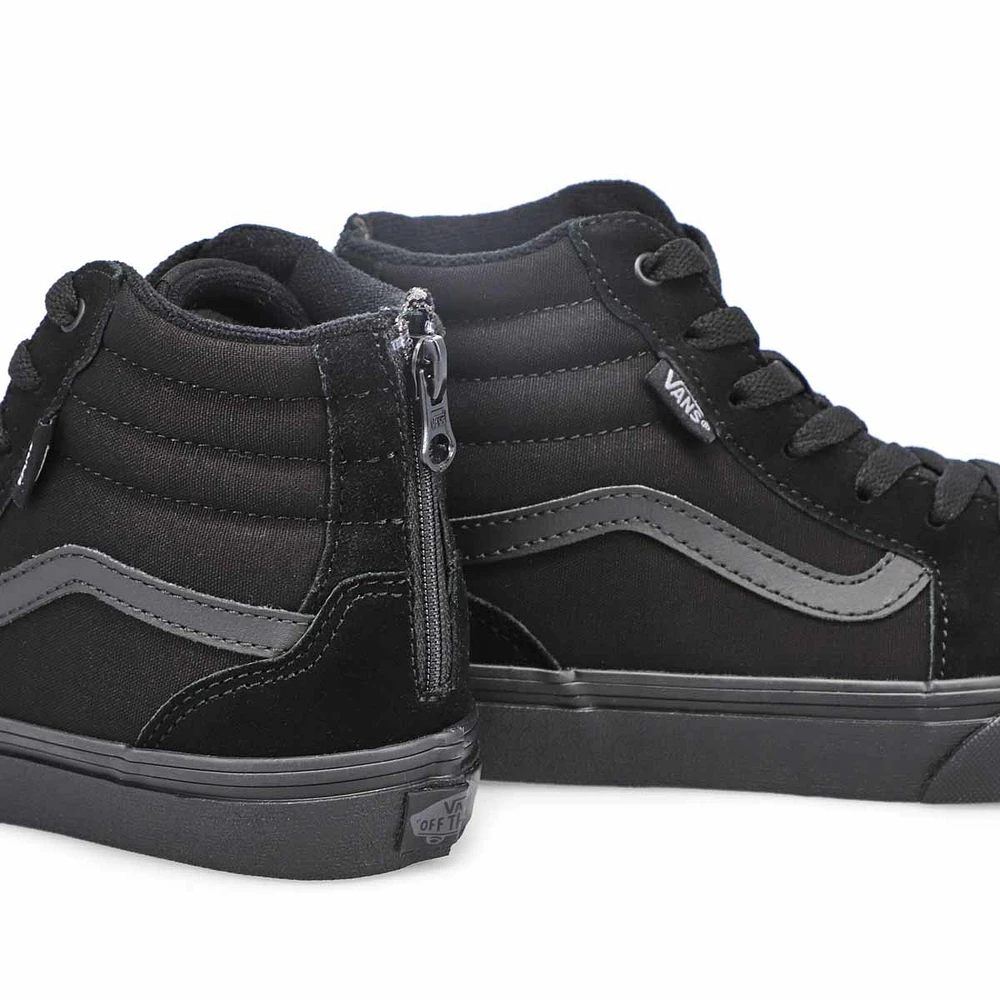 Boys' Filmore Hi Zip Sneaker - Black/Black