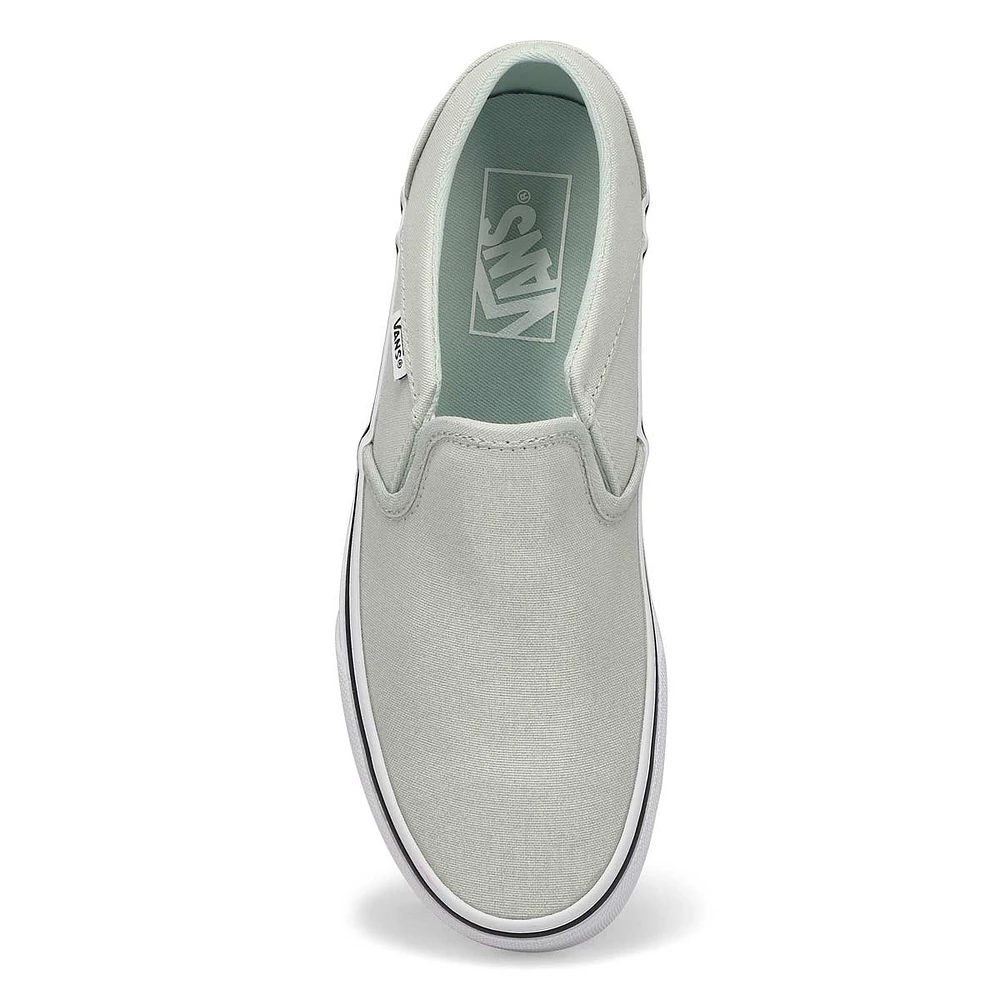 Women's Asher Checker Slip On Sneaker - Black/Whit