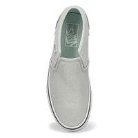 Women's Asher Checker Slip On Sneaker - Black/Whit