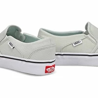 Women's Asher Checker Slip On Sneaker - Black/Whit