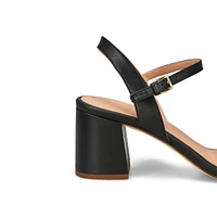 Women's Josie Block Heel Leather Dress Sandal