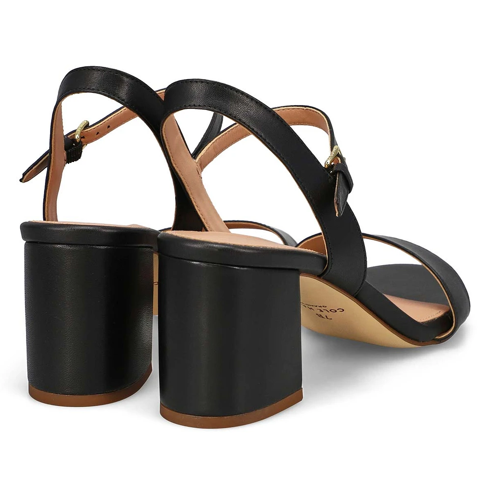 Women's Josie Block Heel Leather Dress Sandal
