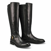 Womens Clover Stretch Leather Tall Riding Boot - B