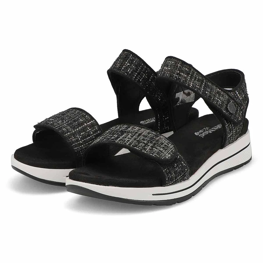 Women's  Waverley 01 Vegan Wedge Sandal - Black Ko