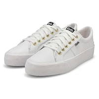 Women's Jump Kick Duo Leather Sneaker - White