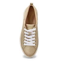 omen's Winny Lace Up Casual Sneaker - Gold