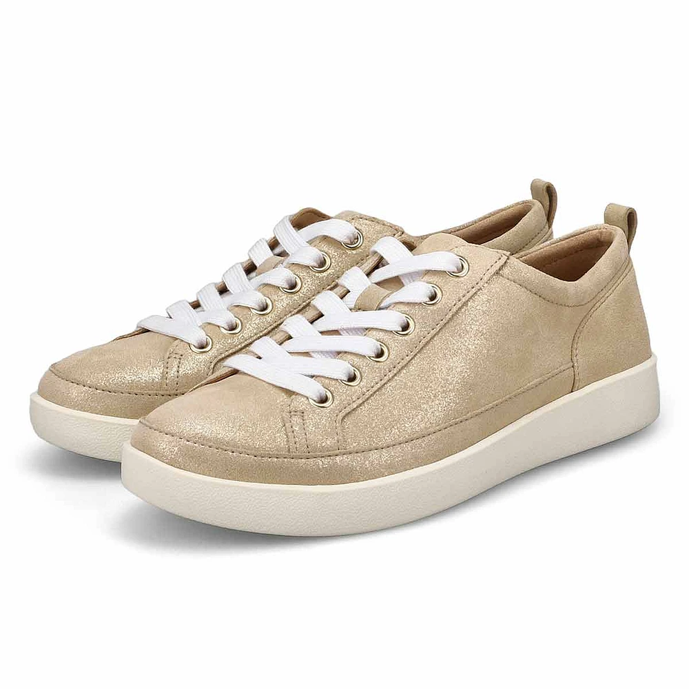 omen's Winny Lace Up Casual Sneaker - Gold