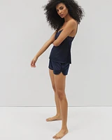 Stretch Luster Knit Shorts