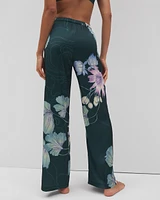 Satin Printed Pajama Pants