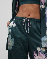 Satin Printed Pajama Pants