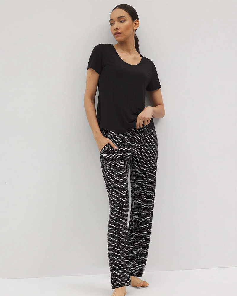 Cool Nights Short-Sleeve + Pants Pajama Set