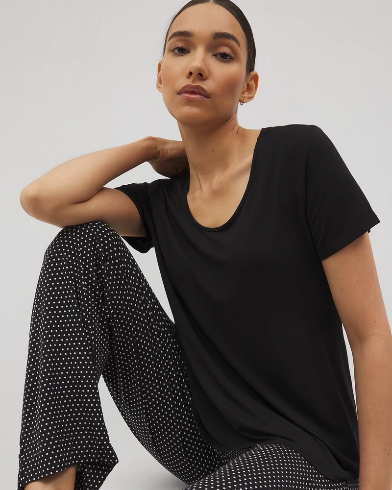 Cool Nights Short-Sleeve + Pants Pajama Set