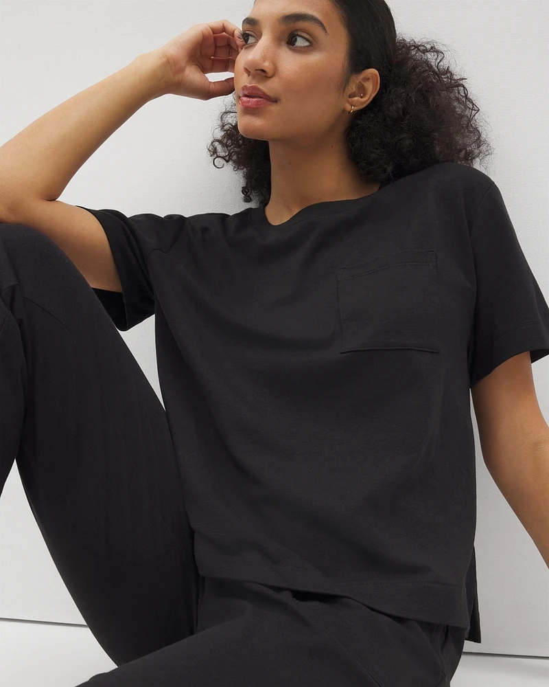 Most Loved Cotton Short-Sleeve Pocket Tee