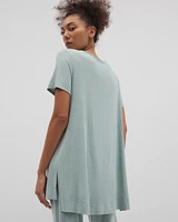 Cool Nights Short Sleeve Pajama Tunic Tee