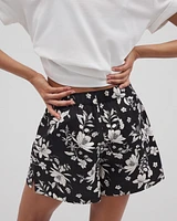 Cotton Poplin Pajama Shorts