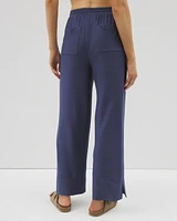 24/7 Crinkle Knit Wide Leg Pant