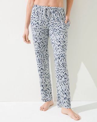 Soma Cool Nights Wide Leg Pants, TEXTURE IKAT HTHR OPAL