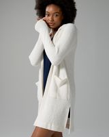 Soma Boucle Cardigan Wrap, White/Ivory, size L