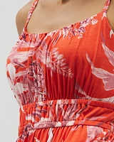 Soft Jersey Relaxed Shirred Waist Bra Dress