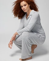 Cool Nights Long-Sleeve Notch Collar Top