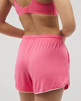 Cool Nights Solid Piped Pajama Shorts