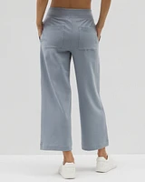 Essential Terry Wide Leg Crop Pant