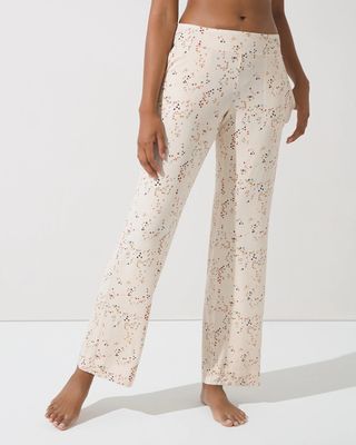 Soma Cool Nights Pajama Pants, MISTED DOT PINK TINT, Size