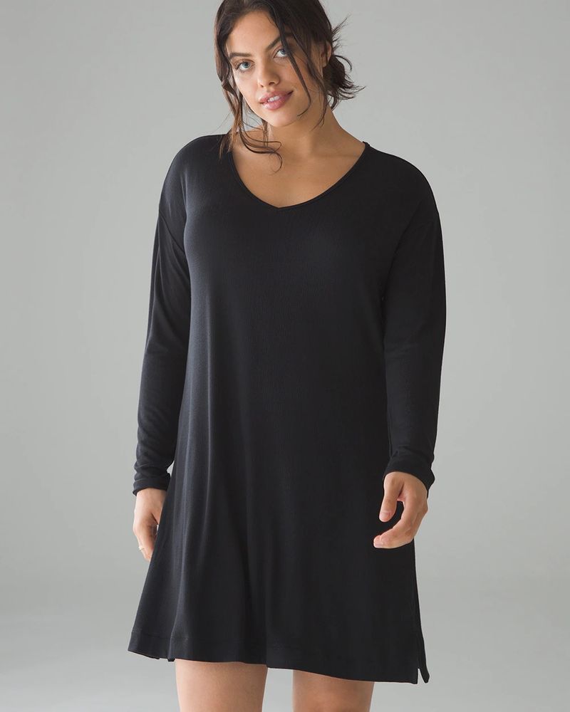 Soma Cool Nights Nightgown, Black, size XS