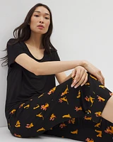 Cool Nights Short-Sleeve + Cropped Pants Pajama Set