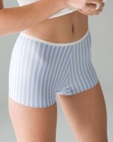 Soma Vanishing Edge Microfiber Boyshort, STRIKING STRIPE M H GPMST, Size M