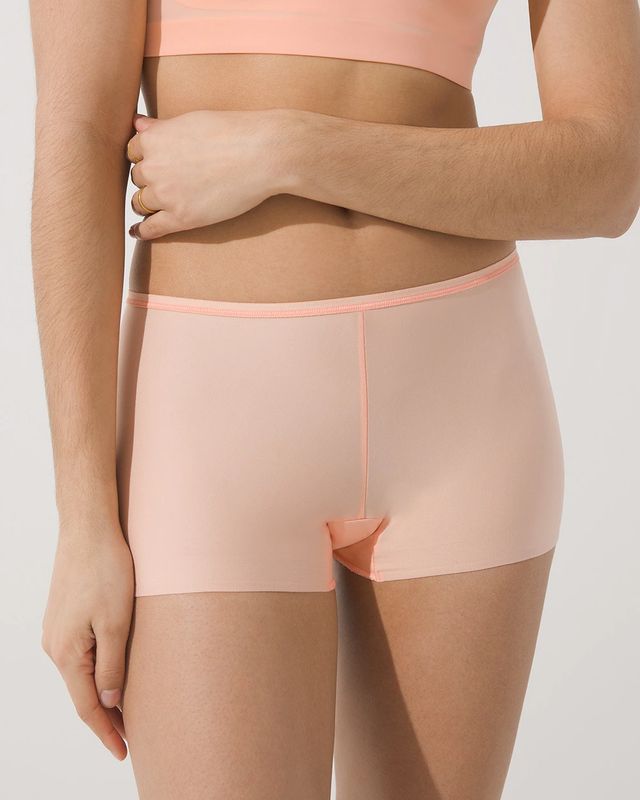 Soma Women's Enbliss Soft Stretch Modern Brief Underwear In Maroon Size  Large
